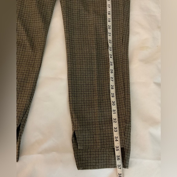 Zara Gray Checkered Ankle Pants - Picture 7 of 10